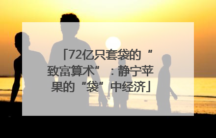 72亿只套袋的“致富算术”：静宁苹果的“袋”中经济
