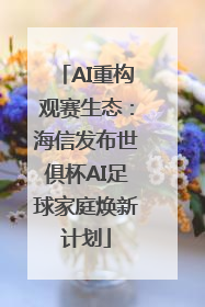 AI重构观赛生态：海信发布世俱杯AI足球家庭焕新计划